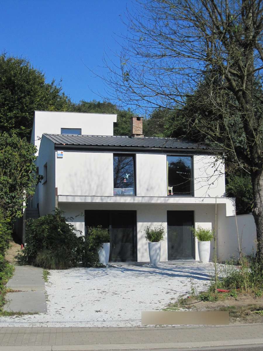 Après: Façade de maison après travaux d'enduits colorés