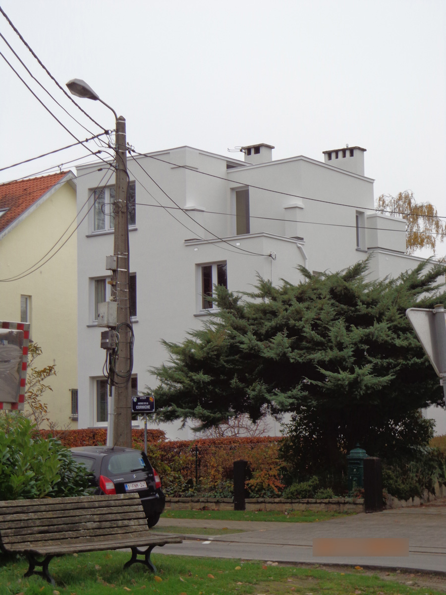 Après: Façade de maison après travaux d'enduits colorés