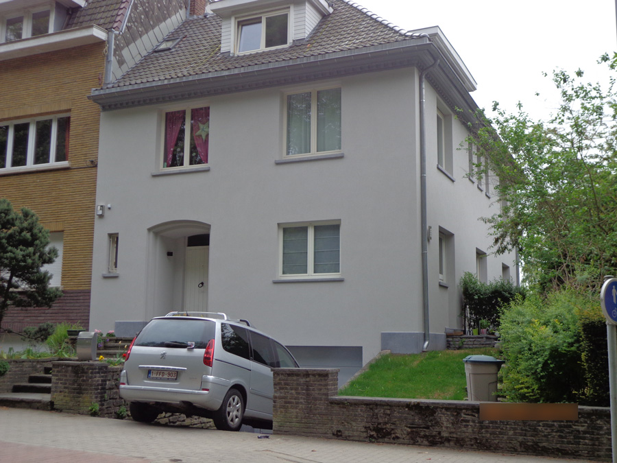 Après: Façade de maison après travaux d'enduits colorés