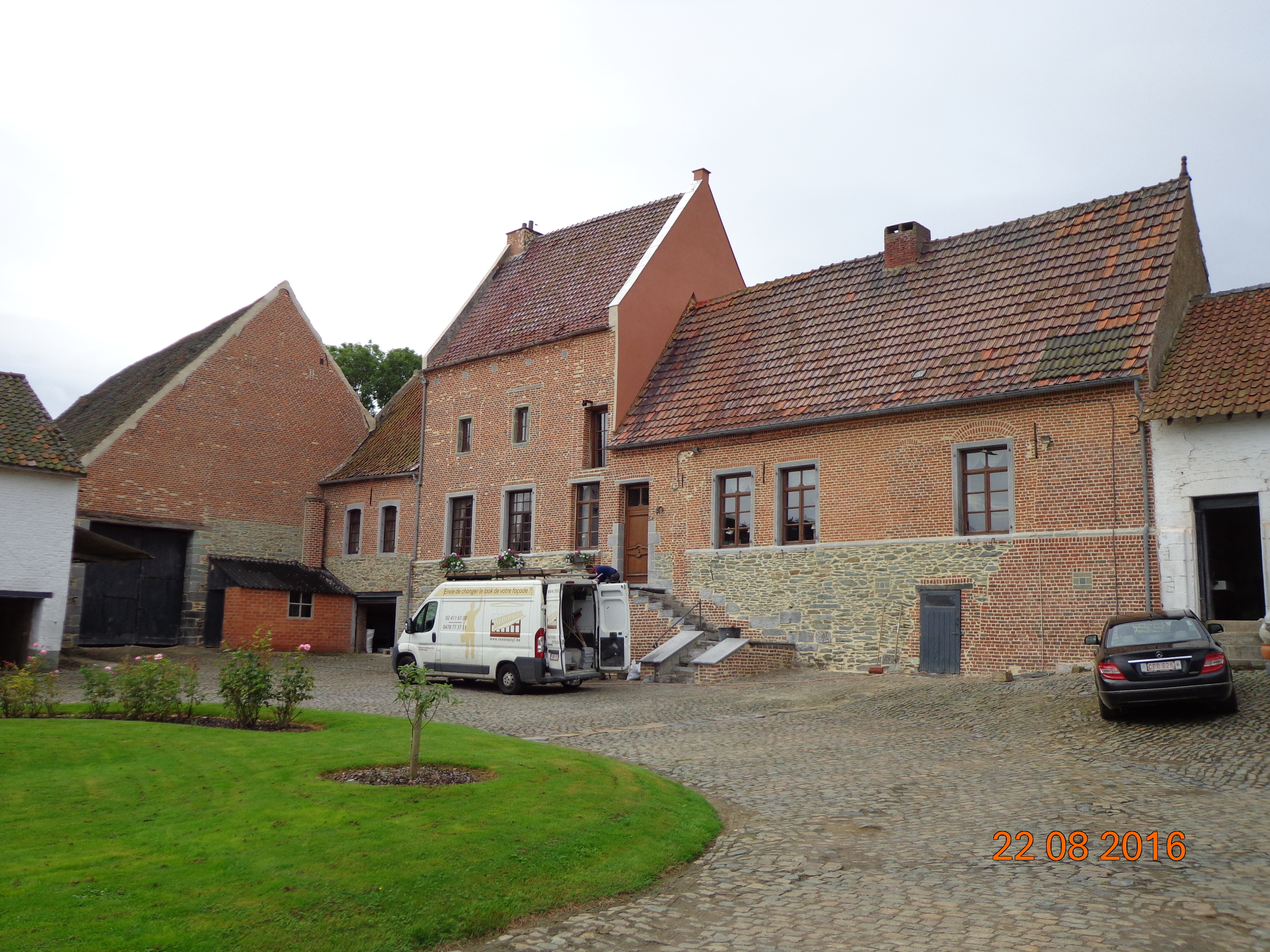 Après: Façade de maison après travaux de rejointoiement